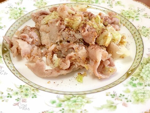 豚肉とキャベツの塩だれ炒め